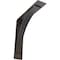 Ekena Millwork Morris Steel Bracket, Hammered Dark Bronze 3"W x 14"D x 14"H BKTM03X14X14MOHDB - alternate 1